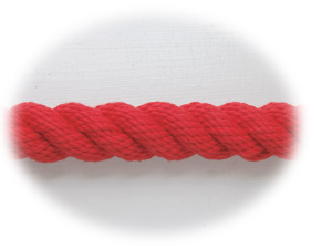 red polyester rope for stair ropes,bannister rope and rope handrails