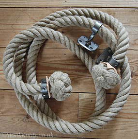 rope hand rail coiled