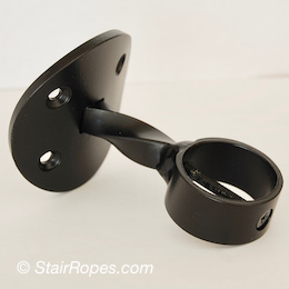 wrought iron curved base plate fitting