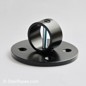 wrought iron stemless satin black fitting