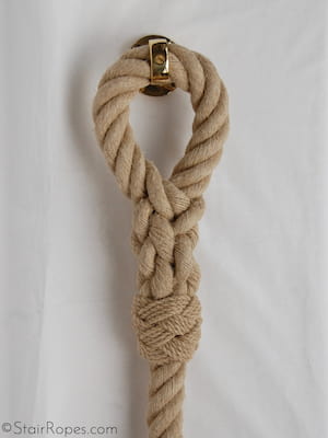 Eye splice with Turks Head whipping Eye splice with Turks Head whipping