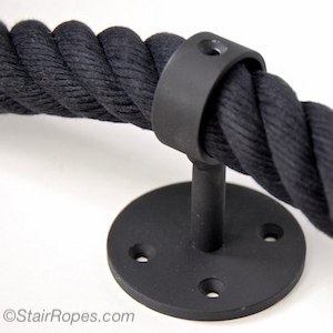 32mm Black Cotton Rope