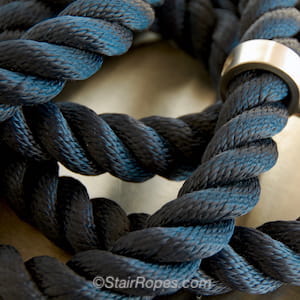 24mm Black Polyester Rope