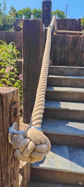 Outdoor Rope hand rail in 32mm POSH