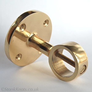Polished Brass Finished Handrail Rope End Cap To Fit Diameter 32mm Ropes 