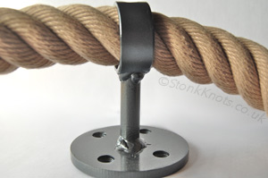 POSH 32mm bannister rope with gunmetal wrought iron fitting