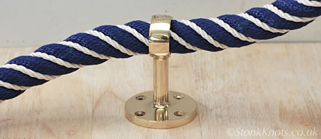 24mm navy nylon rope wormed with cotton for stair ropes,bannister rope and rope handrails