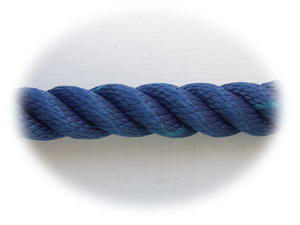navy nylon rope for stair ropes,bannister rope and rope handrails
