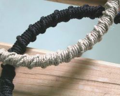 Rope Towel rail - detail hoop