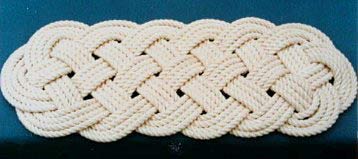Ocean Mat in cotton rope