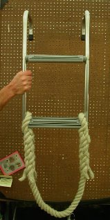 Yacht ladder rope extension
